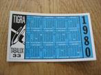 Sticker 1980 Tigra Tabalux 33 Kalender, Ophalen of Verzenden, Nieuw, Merk