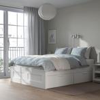 bed ikea brimnes, Huis en Inrichting, Slaapkamer | Bedden, Ophalen, Gebruikt, Wit, Tweepersoons