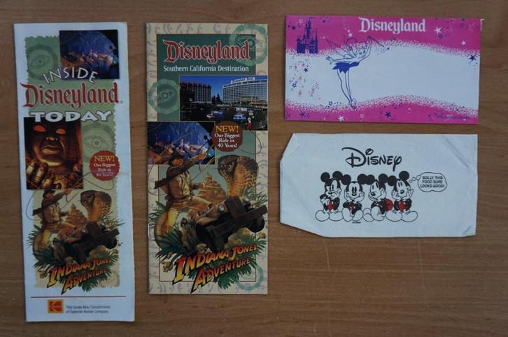 Brochures Disneyland Californië (uit 1994), Boeken, Catalogussen en Folders, Gelezen, Folder, Ophalen
