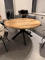 Ronde eettafel Sophia van Weba – Mango massief, Ø130 cm, Huis en Inrichting, Tafels | Eettafels, Ophalen, Rond, Zo goed als nieuw