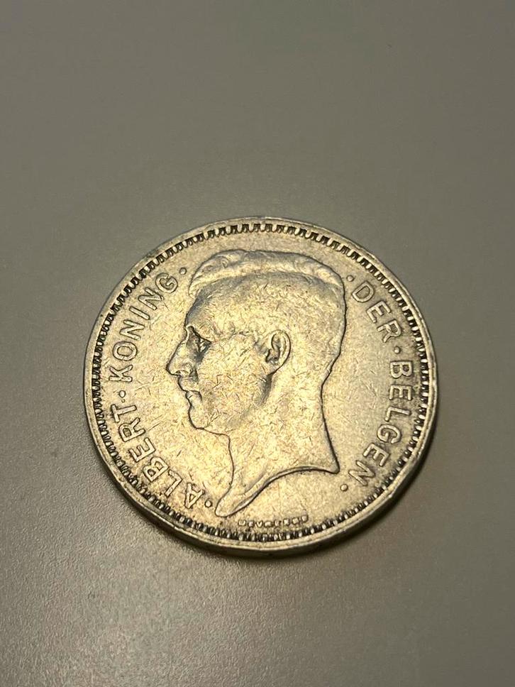 België 20 francs "ALBERT KONING DER BELGEN” 1934, Postzegels en Munten, Edelmetalen en Baren, Zilver, Ophalen of Verzenden