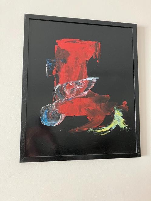 Abstract werk van F. Chavanel "Cyclone d'espace" -2002, Antiek en Kunst, Kunst | Schilderijen | Abstract, Ophalen of Verzenden