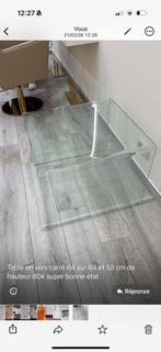 Table de salon en verre, Enlèvement, Comme neuf, Verre