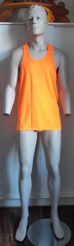 Débardeur musculaire avec maille orange SHEIN taille L, Nieuw, Oranje, Ophalen of Verzenden, Algemeen