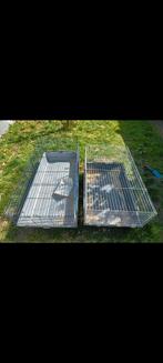 2 grote konijnenhokken (ook afzonderlijk te koop), Dieren en Toebehoren, Ophalen, Zo goed als nieuw