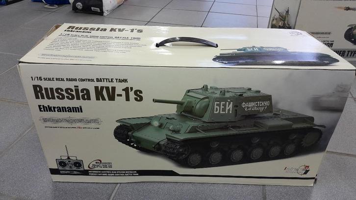Russian KV-1s tank Heng Long, Hobby en Vrije tijd, Modelbouw | Auto's en Voertuigen, Nieuw, Tank, Ophalen