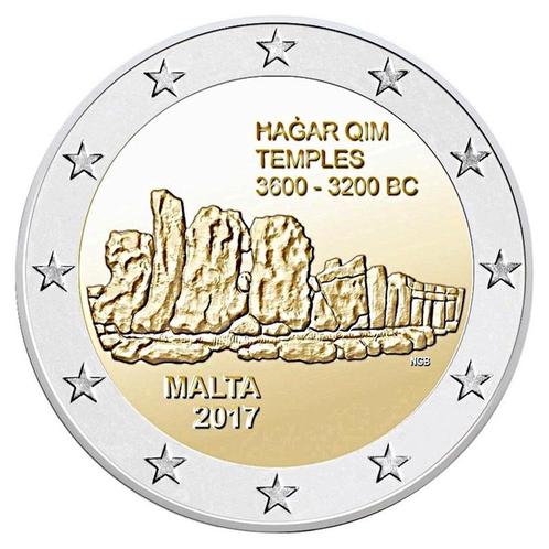 2 euros Malte 2017 'Hagar Qim', Timbres & Monnaies, Monnaies | Europe | Monnaies euro, Monnaie en vrac, 2 euros, Malte, Enlèvement ou Envoi