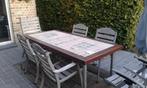 Tuin/Terras tafel, Jardin & Terrasse, Tables de jardin, Rectangulaire, Autres matériaux, Enlèvement, Utilisé