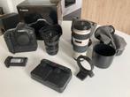 Canon 1dmkIII + 70-200 f4 + 17-40 f4 + acc, Ophalen, Gebruikt, Spiegelreflex, Canon