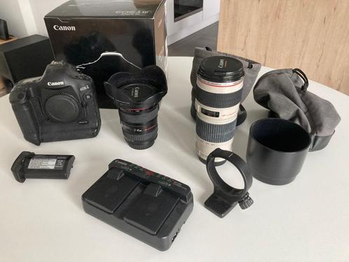 Canon 1dmkIII + 70-200 f4 + 17-40 f4 + acc, Audio, Tv en Foto, Fotocamera's Digitaal, Gebruikt, Spiegelreflex, Canon, Ophalen
