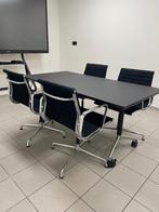 4 x Vergaderstoel zwart met chrome onderstel, Vergader- of Presentatieruimte, Ophalen, Gebruikt, Stoel