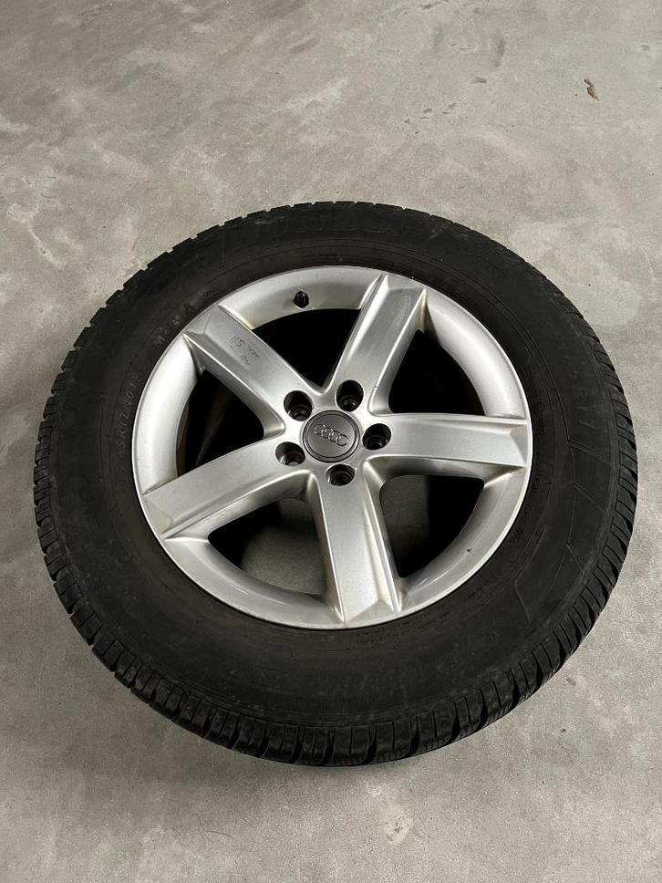 set van 4 velgen + winterbanden, Auto-onderdelen, Banden en Velgen, Velg(en), Winterbanden, 17 inch, 235 mm, Personenwagen, Gebruikt