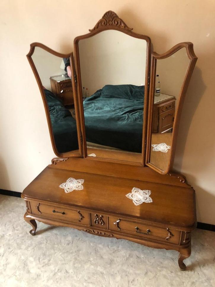 Coiffeuse 3 miroirs, Antiek en Kunst, Antiek | Spiegels, Ophalen