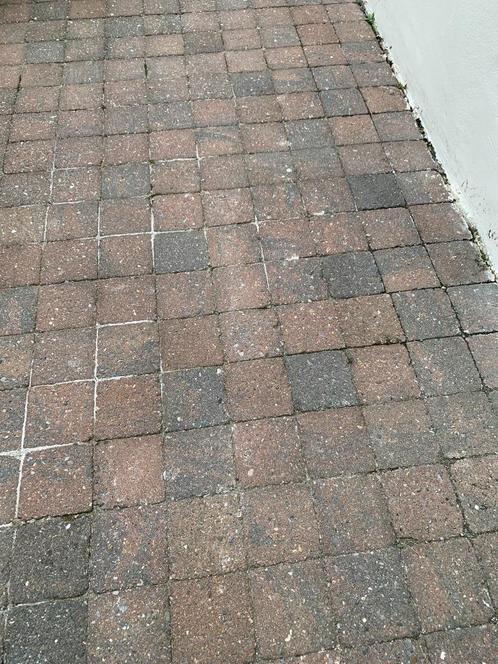 Om te geven : Kassei getrommeld 10x10x4 herfst, Tuin en Terras, Tegels en Klinkers, Gebruikt, Klinkers, Beton, 10 m² of meer, Ophalen