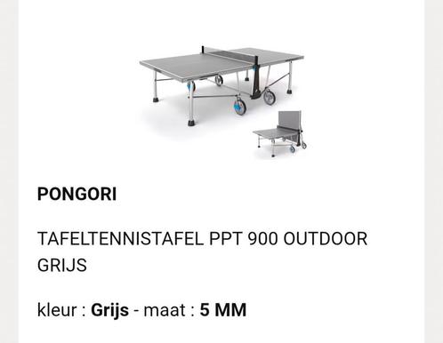 Pingpongtafel Pongori, Sport en Fitness, Tafeltennis, Zo goed als nieuw, Ophalen