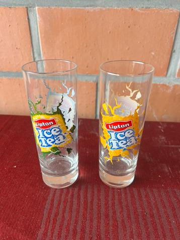Ice tea glazen €1 het stuk, Verzamelen, Glas en Drinkglazen, Ophalen of Verzenden