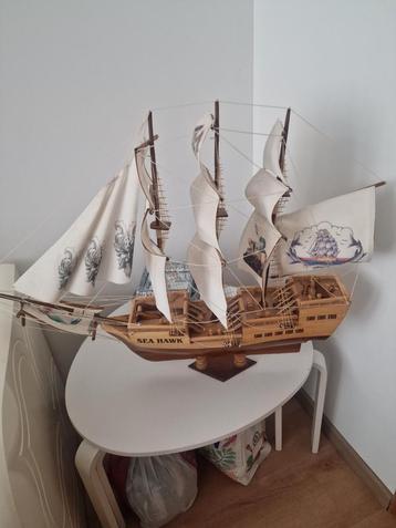 Magnifique maquette de voilier "SEA HAWK" – Fait main beschikbaar voor biedingen