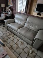 Zetel gratis, Huis en Inrichting, Ophalen, Gebruikt, Tweepersoons, Leer