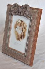 petit cadre neuf bois cocarde ceruse brun photo 15x10, Huis en Inrichting, Ophalen of Verzenden, Nieuw, Hout