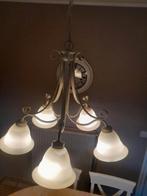 Vintage Verlichting  Luster Luchter, Huis en Inrichting, Lampen | Kroonluchters, Ophalen, Gebruikt, Metaal