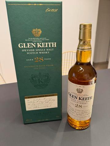 Glen Keith Single Malt whisky 28y beschikbaar voor biedingen