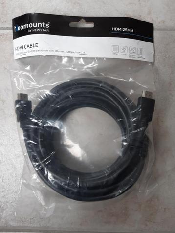 Neomounts HDMI cable 25 mm - 7.5 meter (nieuw) beschikbaar voor biedingen