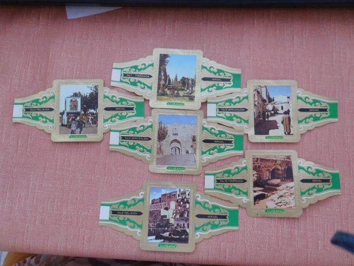 11 grote LUGANO sigarenringen, Verzamelen, Rookartikelen, Aanstekers en Luciferdoosjes, Zo goed als nieuw, Sigarenbandjes, Ophalen of Verzenden