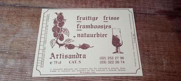 Brouwerij oud bierlabel Fruitige Freise Framboze beschikbaar voor biedingen