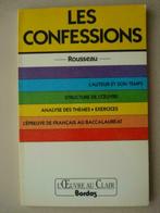 6. Les confessions Rousseau Bordas 1991 Œuvre au Clair, Boeken, Gelezen, Europa overig, Verzenden, Jean-Jacques Rousseau