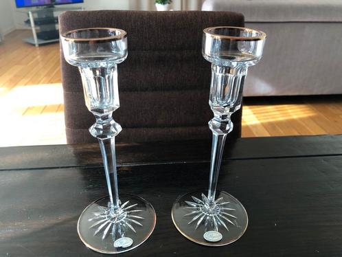 Kristallen Rogaska kandelaars, Antiek en Kunst, Antiek | Glaswerk en Kristal, Ophalen of Verzenden