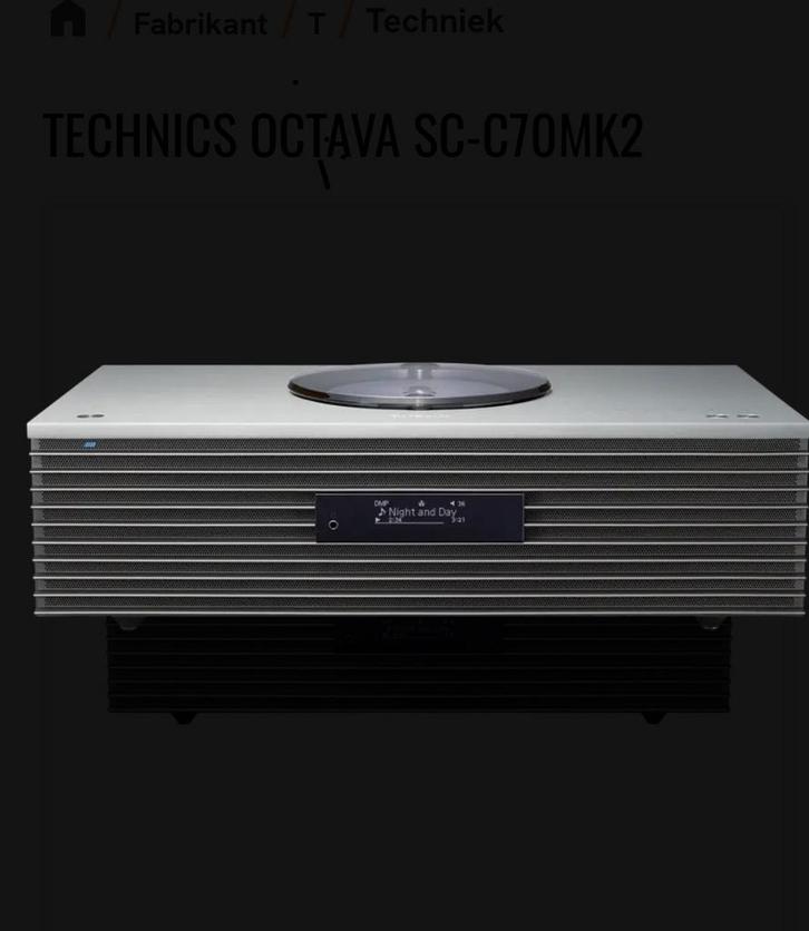 Internetradio/cd Technics c70, Audio, Tv en Foto, Radio's, Zo goed als nieuw, Wereldontvanger, Met cd-speler, Ophalen