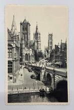 Oude postkaart 1950 Gent St Nikolaaskerk Belfort St Baafs, 1940 tot 1960, Oost-Vlaanderen, Ongelopen, Ophalen of Verzenden