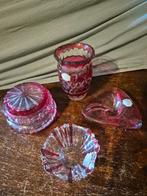 Val saint lambert set rood, Antiek en Kunst, Ophalen
