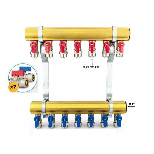 Promo Collecteur kit complet en laiton sanitaire chauffage, Doe-het-zelf en Bouw, Verwarming en Radiatoren, Nieuw, Verzenden