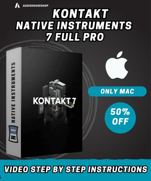 New Kontakt 7 Pro for Music Production Software MAC, Computers en Software, Audio-software, Nieuw, MacOS, Windows, Ophalen of Verzenden