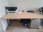 Bureau met bijhorend ladekastje, Ophalen, In hoogte verstelbaar, Zo goed als nieuw, Bureau