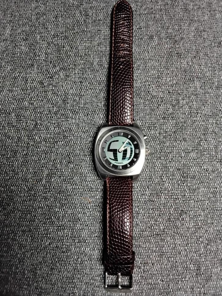 Fossil Big Tic BG-2060 herenhorloge, Handtassen en Accessoires, Horloges | Heren, Zo goed als nieuw, Staal, Staal, Ophalen of Verzenden