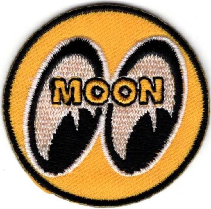 Moon Mooneyes stoffen opstrijk patch embleem #2, Verzamelen, Stickers, Nieuw, Verzenden