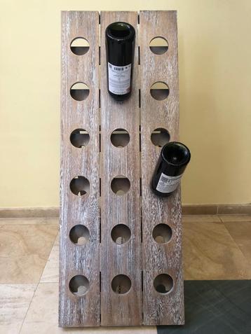 display voor houten flessen