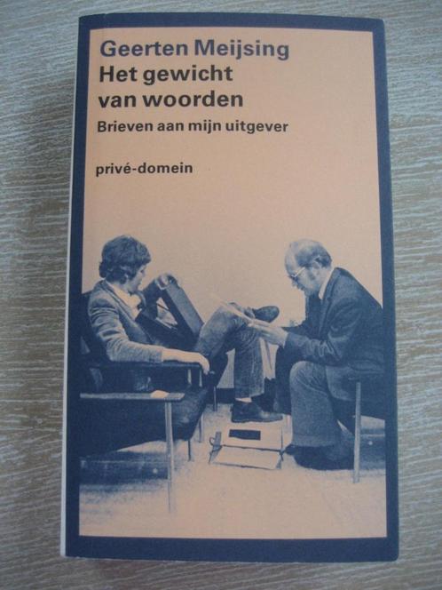 Het gewicht van woorden – Brieven aan mijn uitgever, Boeken, Literatuur, Ophalen of Verzenden