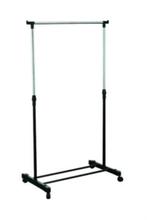 Practo Home portant vêtements 42x75x150 cm noir, Enlèvement, Avec roues, Comme neuf