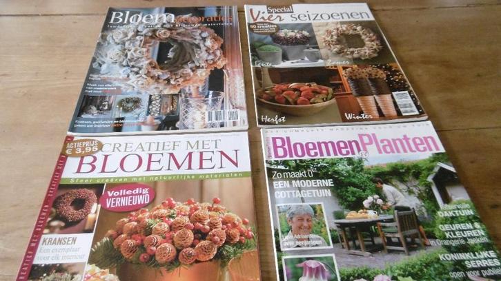 tijdschriften en boeken over bloemschikken en decoratie, Livres, Journaux & Revues, Comme neuf, Enlèvement