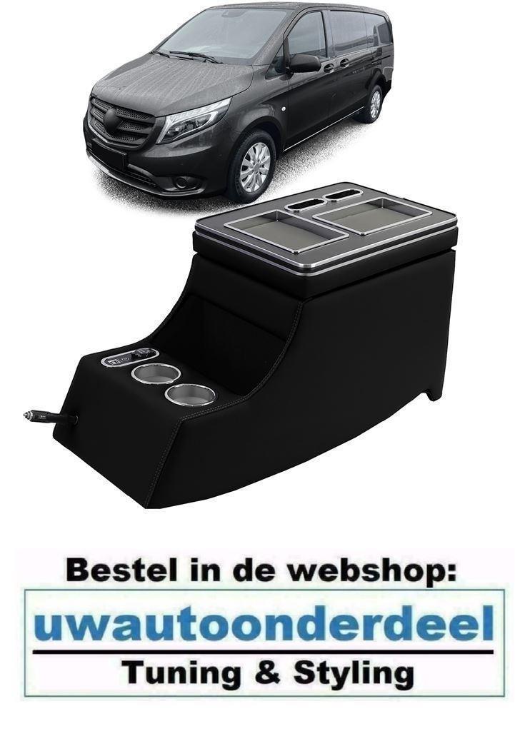USB Luxe Middenconsole Armsteun Zwart Voor Viano Vito W447 W, Auto diversen, Tuning en Styling, Verzenden
