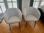 Chaises tissus et armature métallique, Maison & Meubles, Chaises, Enlèvement, Comme neuf, Tissus, Deux