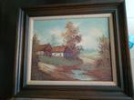 schilderij met oude boerderij, Antiek en Kunst, Ophalen