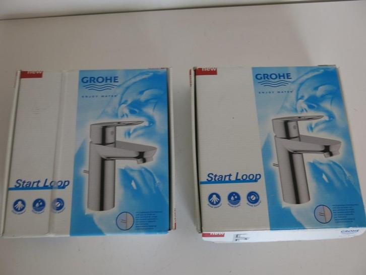 2 Grohe Start Loop wastafel kraan kranen nieuw, Doe-het-zelf en Bouw, Sanitair, Nieuw, Kraan, Ophalen of Verzenden