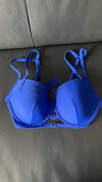 HUNKEMOLLER 85C blauwe bikini (top), Blauw, Ophalen of Verzenden, Zo goed als nieuw, Bikini