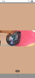 Paarse en zwarte motorhelm. Slechts 2 keer gedragen. Zoals, Motoren, Kleding | Motorhelmen, Heren, XL, Tweedehands, Ophalen