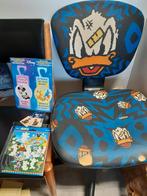 Donald Duck bureaustoel + Minnie deurhanger + Willie Wortel, Huis en Inrichting, Ophalen, Gebruikt, Blauw, Bureaustoel