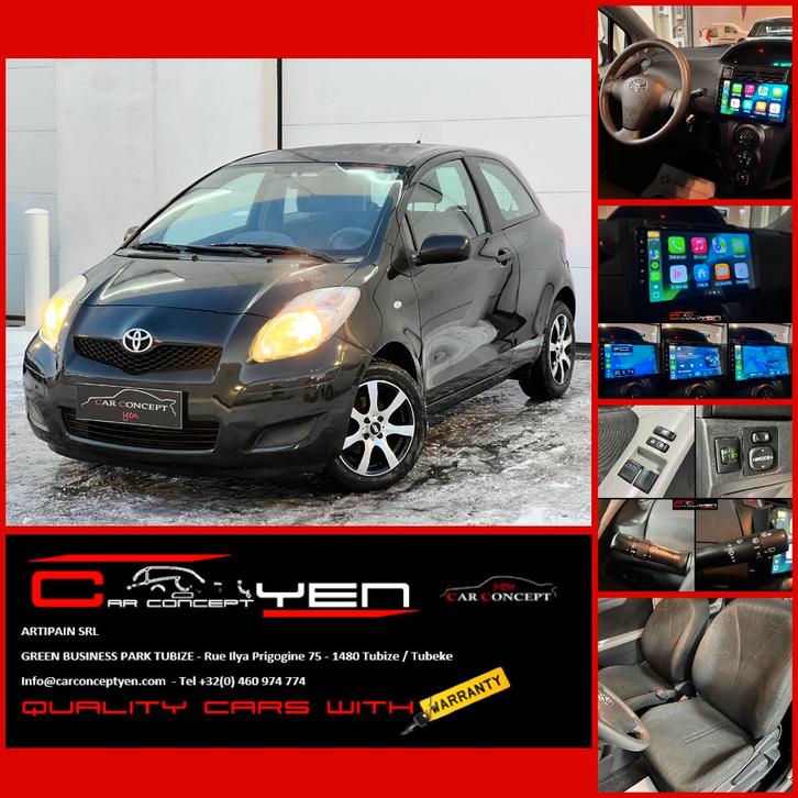 Toyota Yaris 1.0i VVT-i | CarPlay | Clim | Jantes Alu 15", Autos, Toyota, Entreprise, Achat, Yaris, ABS, Airbags, Air conditionné